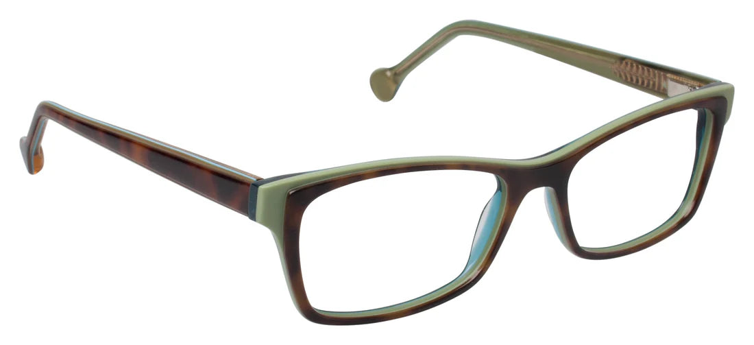 Brown Full Rim Rectangle Eyeglasses LL152