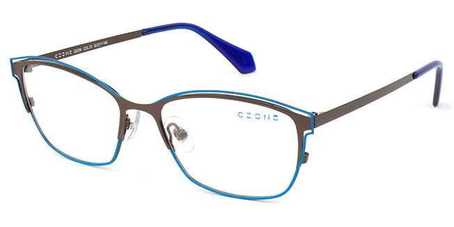 Brown Full Rim Rectangle Eyeglasses Q2239