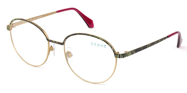 Brown Full Rim Round Eyeglasses U2229