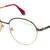 Brown Full Rim Round Eyeglasses U2229