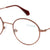 Brown Full Rim Round Eyeglasses X2280
