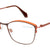 Brown Full Rim Square Eyeglasses J2298