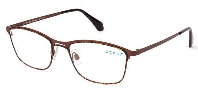 Brown Full Rim Square Eyeglasses U1200