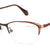 Brown Semi-Rimless Cat Eye Eyeglasses Q2238
