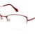 Brown Semi Rimless Cat Eye Eyeglasses X2278