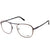 Brown Transparent Full Frame Oval Eyeglasses WM50133