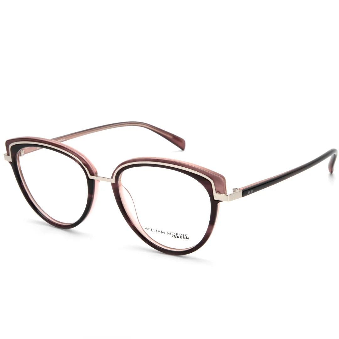 Brown Transparent Full Frame Oval Eyeglasses WM50143