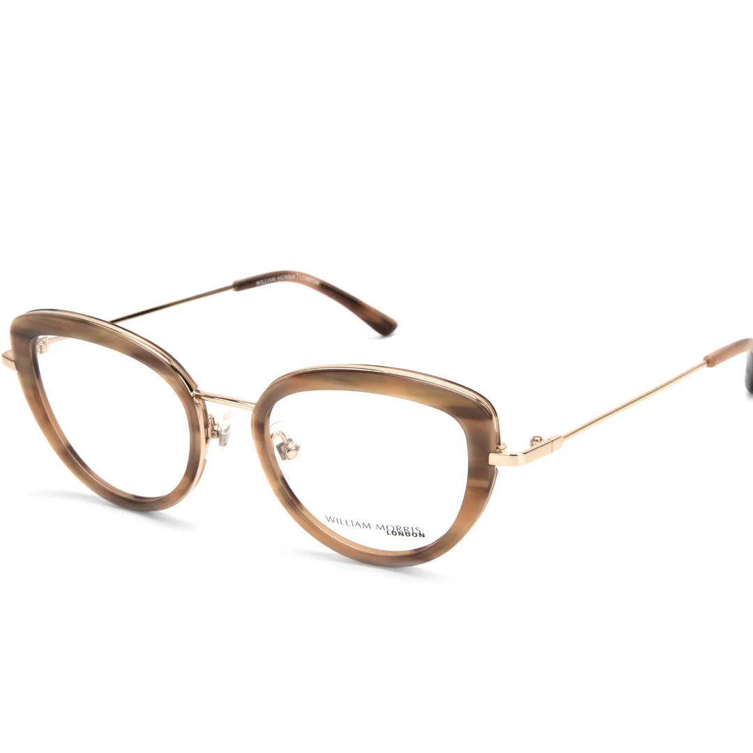 Brown Transparent Full Frame Oval Eyeglasses WM50150
