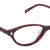 Brown Transparent Full Rim Cat Eye Eyeglasses LL110