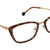 Brown Transparent Full Rim Cat Eye Eyeglasses LL187