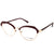 Brown Transparent Full Rim Oval Eyeglasses WM50123