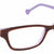 Brown Transparent Full Rim Rectangle Eyeglasses LL132