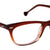 Brown Transparent Full Rim Rectangle Eyeglasses LL144