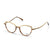 Brown Transparent Full Rim Rectangle Eyeglasses WM50205