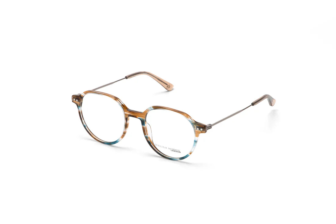 Brown Transparent Full Rim Rectangle Eyeglasses WM50234