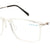 Crystal Full Rim Square Eyeglasses W3221