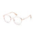 Gold Full Frame Round Eyeglasses CSNY30102