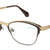 Gold Full Rim Cat Eye Eyeglasses E2221