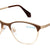 Gold Full Rim Oval Eyeglasses U1196