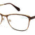 Gold Full Rim Oval Eyeglasses U2223