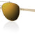 Gold Full Rim Round Sunglasses BECKETT KRS012