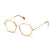 Gold Full Rim Square Eyeglasses NAOMI