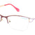 Gold Semi-Rimless Square Eyeglasses J4141