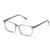 Gray Full Frame Rectangle Eyeglasses CSNY30096