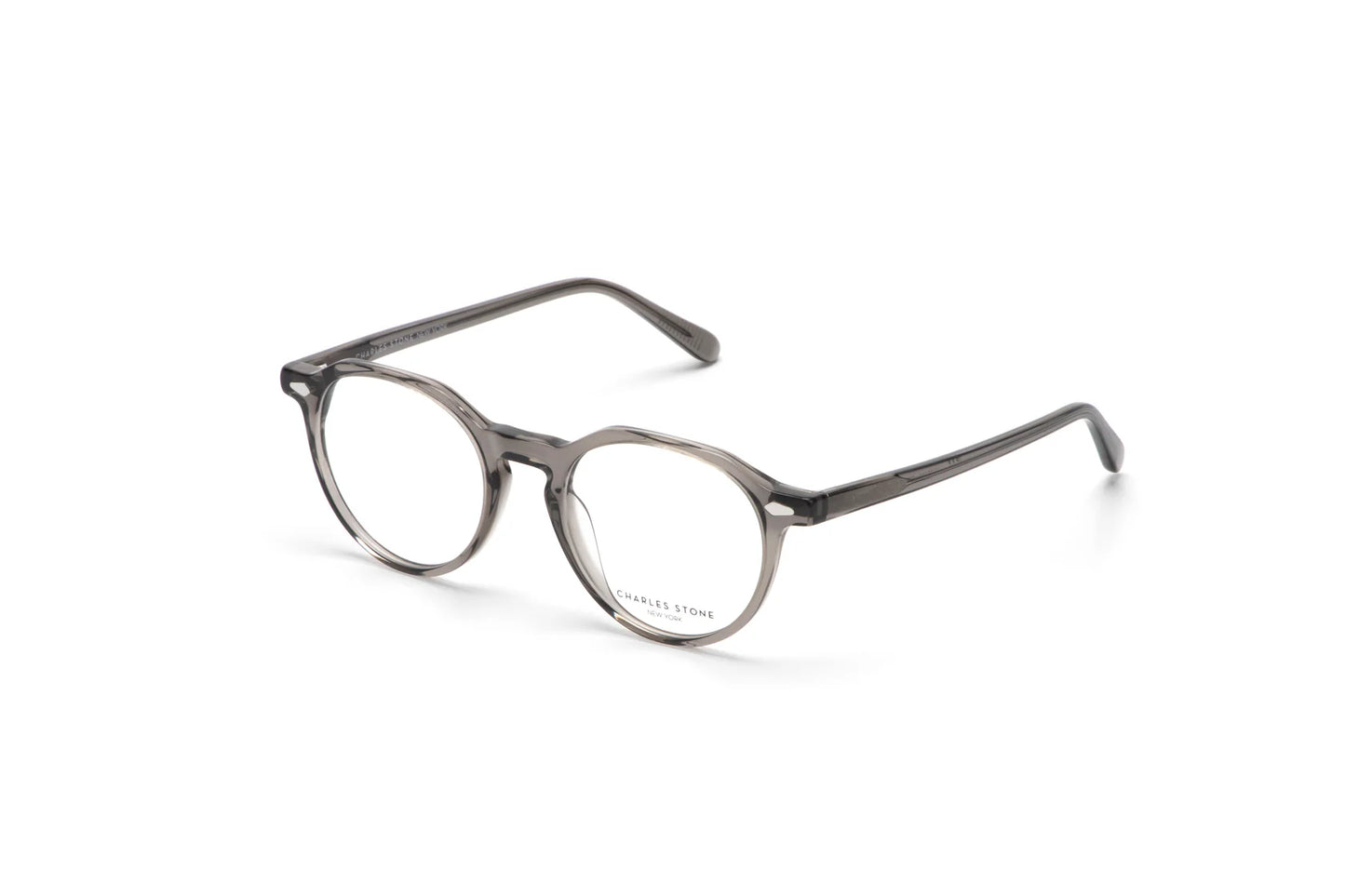 Gray Full Frame Round Eyeglasses CSNY30131