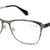 Gray Full Rim Oval Eyeglasses U2223