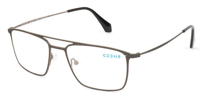 Gray Full Rim Rectangle Eyeglasses Q6136