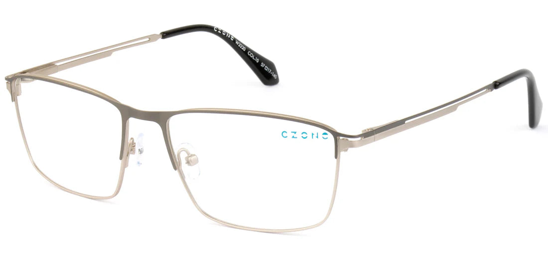 Gray Full Rim Rectangle Eyeglasses W3220