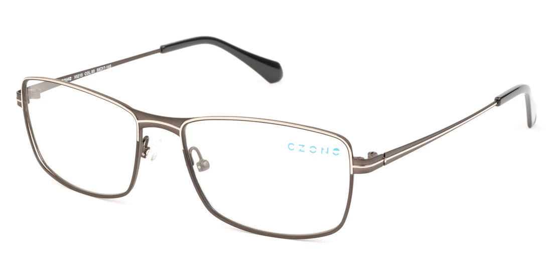 Gray Full Rim Rectangle Eyeglasses X5215