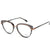 Gray Transparent Full Frame Oval Eyeglasses WM50143