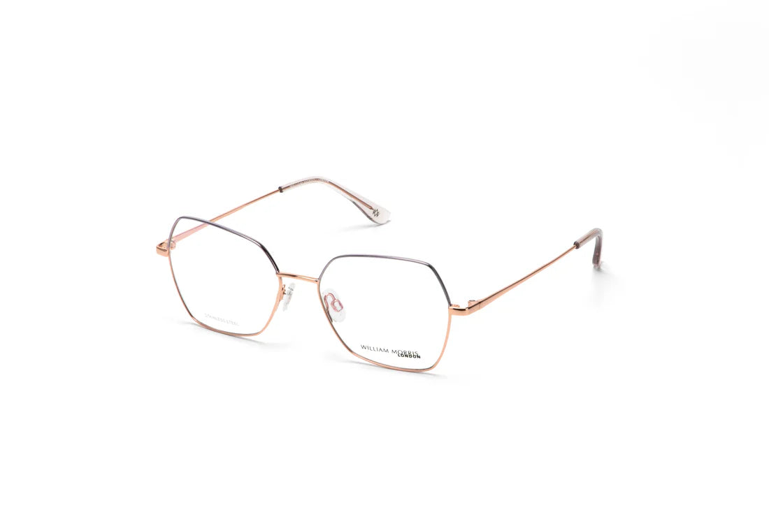 Gray Transparent Full Rim Rectangle Eyeglasses WM50220