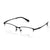 Gray Transparent Semi Rim Rectangle Eyeglasses WM50227
