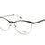 Gray Transparent Full Rim Rectangle Eyeglasses WM6998