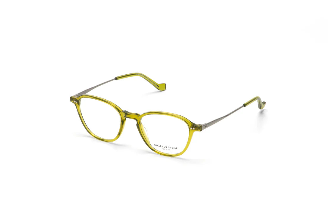 Green Full Frame Oval Eyeglasses CSNY30086