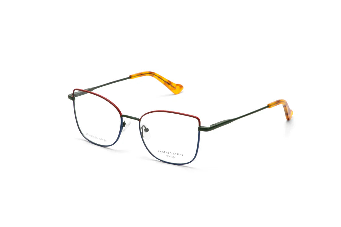Green Full Frame Rectangle Eyeglasses CSNY30110