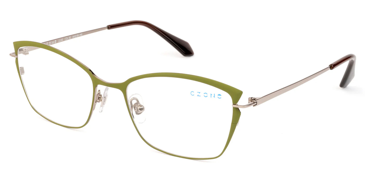 Green Full Rim Cat Eye Eyeglasses J2290