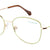 Green Full Rim Modified Oval Eyeglasses W2254