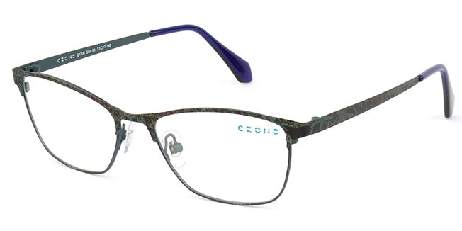 Green Full Rim Oval Eyeglasses Q1206