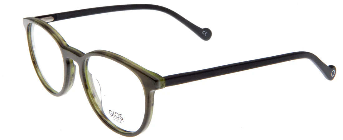 Green Full Rim Round Eyeglasses GI RF500072
