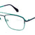 Green Full Rim Square Eyeglasses A3210