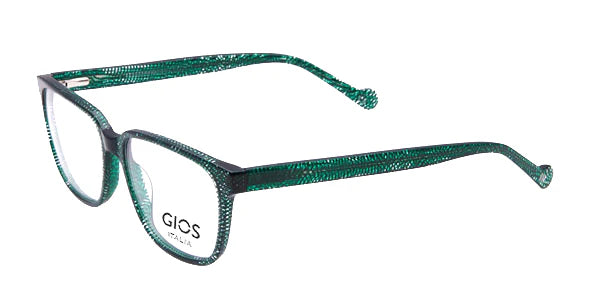 Green Semi Rimless Square Eyeglasses GI RF500061