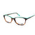 Green Transparent Full Rim Rectangle Eyeglasses WM50020