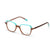 Green Transparent Full Rim Rectangle Eyeglasses WM50236
