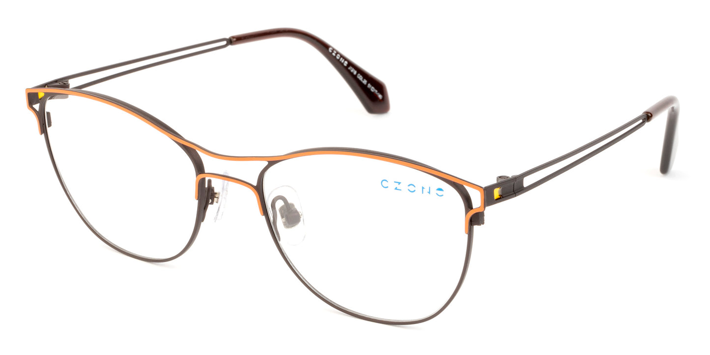 C-Zone Full Rim Oval Eyeglasses J1218