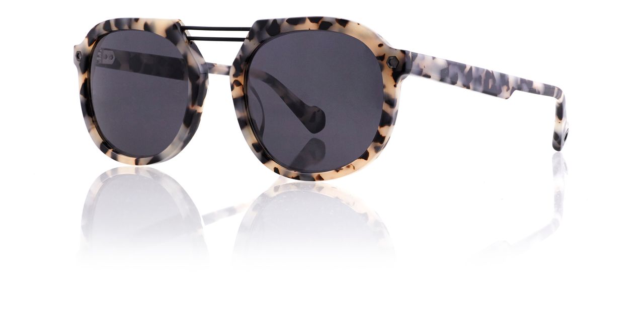 Leopard Full Rim Round Sunglasses AUGUST KRS021