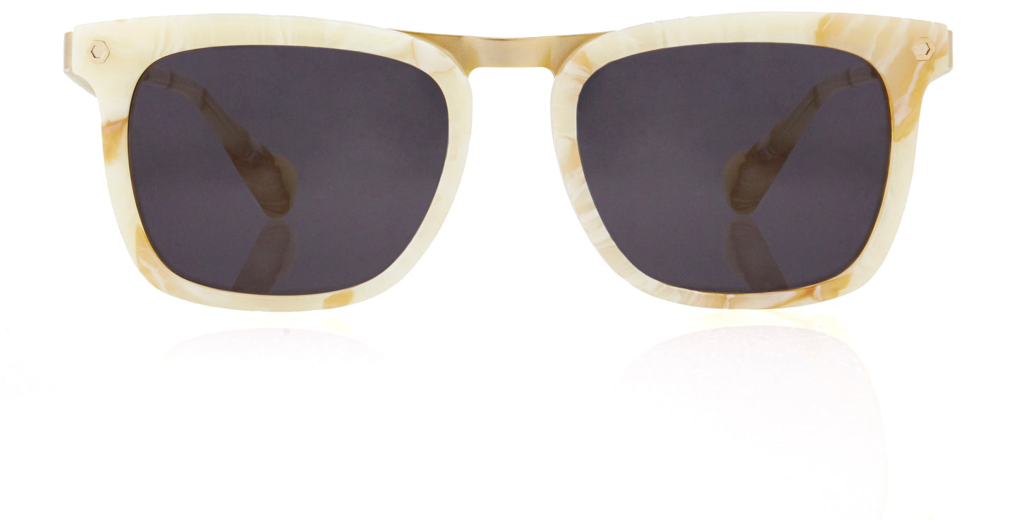 Milk Full Rim Rectangle Sunglasses JAMES 3  KRS019